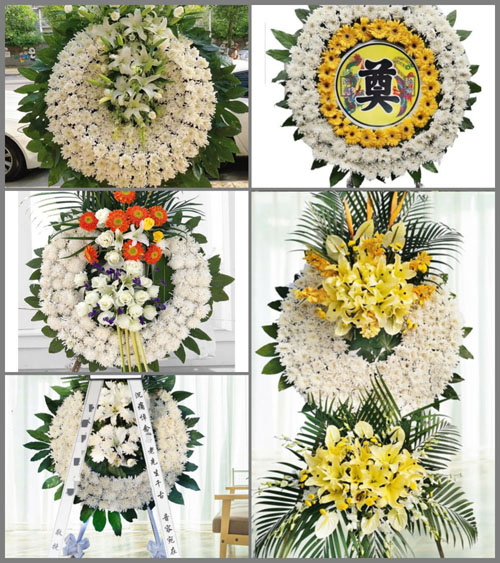 黑龙江佳木斯汤原县竹帘镇吉利村花圈速递